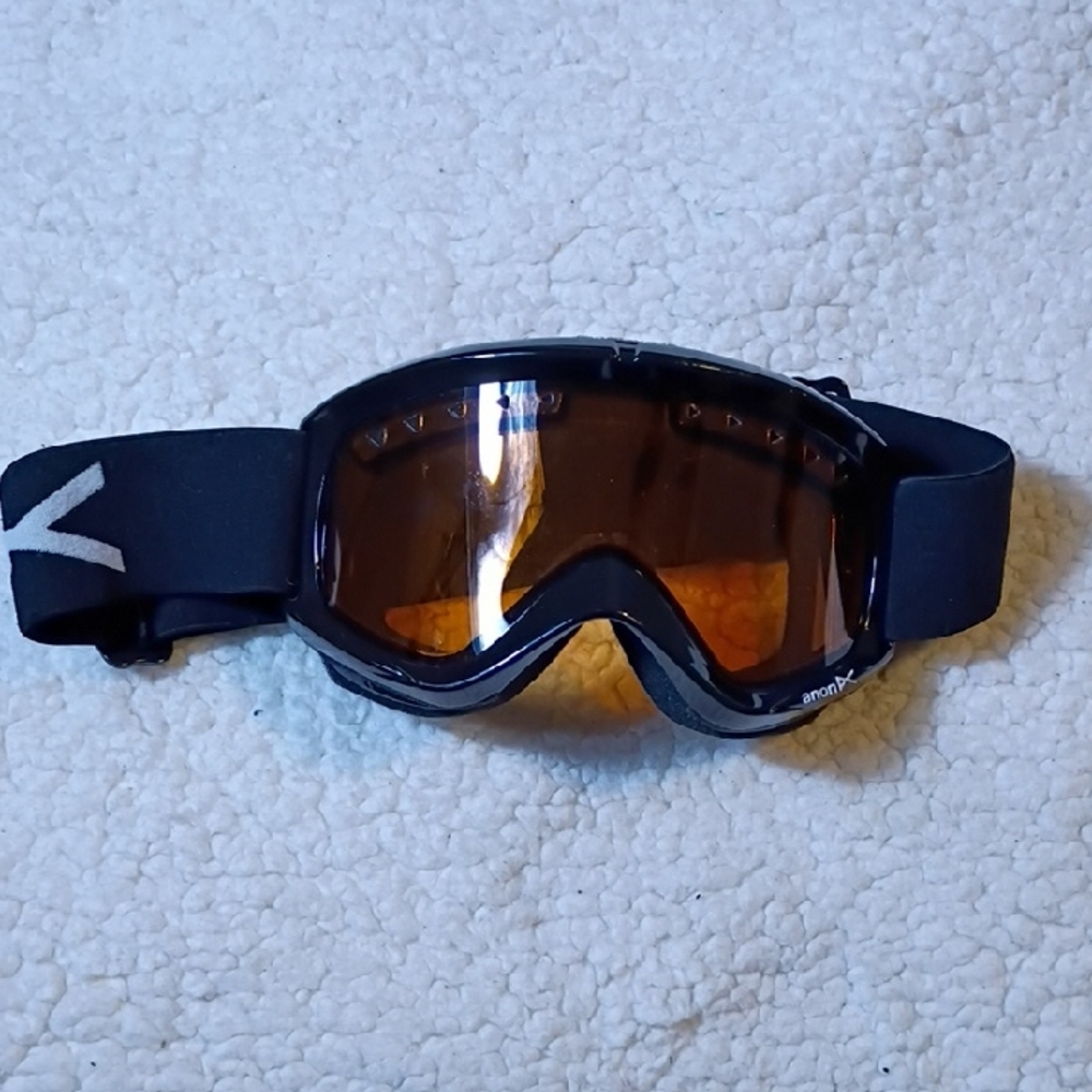 Black and Orange Ski‎ Goggles